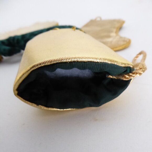 NEW 6” EMBROIDERED BEADED MINIATURE CHRISTMAS STOCKING ORNAMENT GIFT CARD HOLDER - Picture 13 of 14